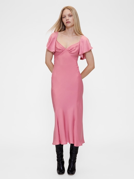 robe midi en satin gapstudio