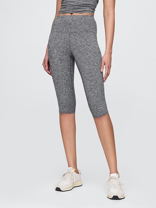 leggings courts en jersey lisse gapfit taille haute