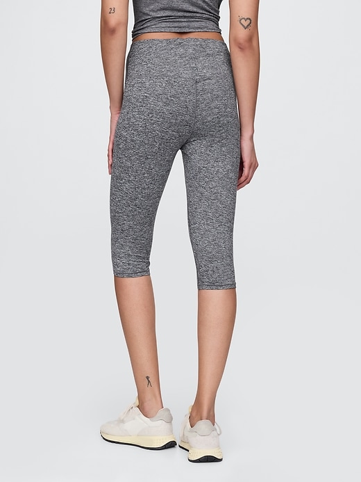 leggings courts en jersey lisse gapfit taille haute