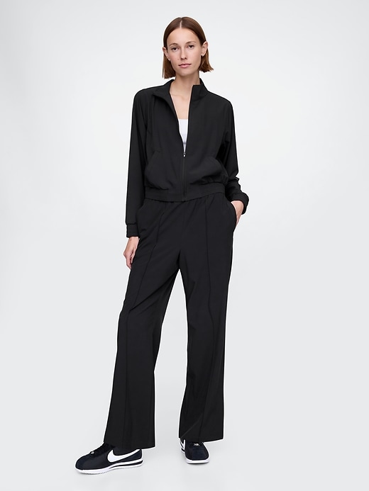 pantalon gapfit tech taille haute à ourlet fendu