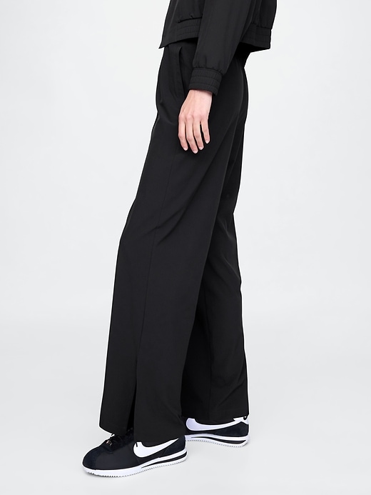 pantalon gapfit tech taille haute à ourlet fendu