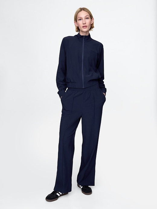 pantalon gapfit tech taille haute à ourlet fendu