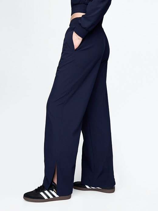 pantalon gapfit tech taille haute à ourlet fendu