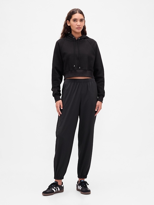 pantalon de jogging gapfit tech taille haute à ourlet zippé