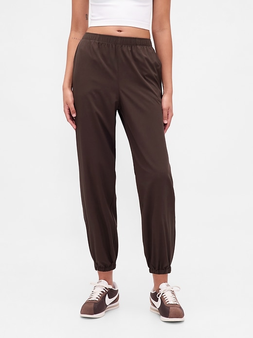 pantalon de jogging gapfit tech taille haute à ourlet zippé