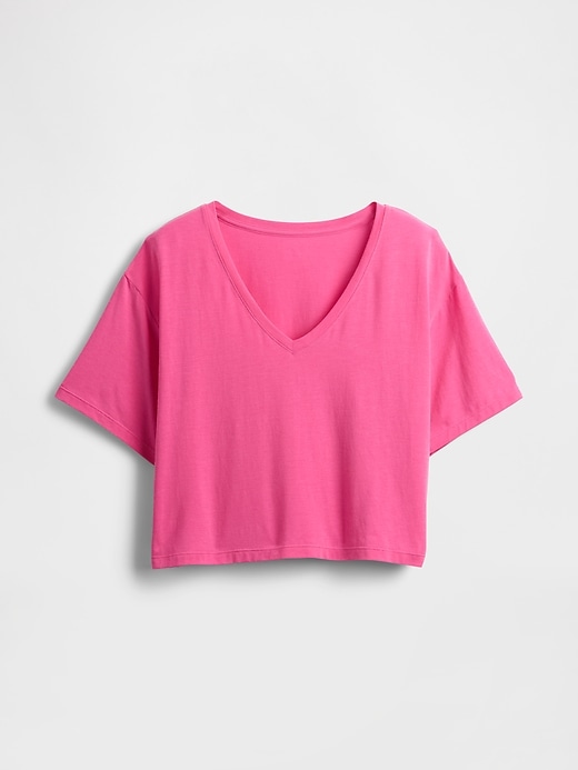 t-shirt court à col en v gapfit breathe