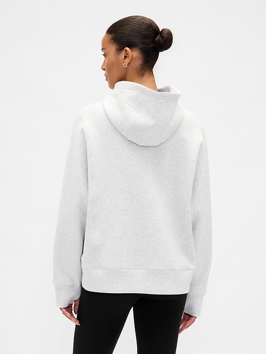 sweat à capuche oversize gapfit à fermeture éclair quart de tour