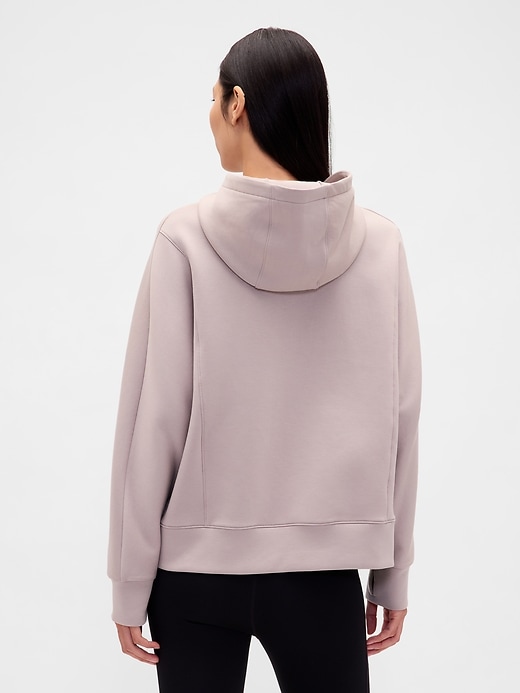 sweat à capuche oversize gapfit à fermeture éclair quart de tour