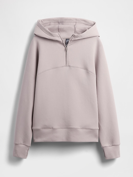 sweat à capuche oversize gapfit à fermeture éclair quart de tour