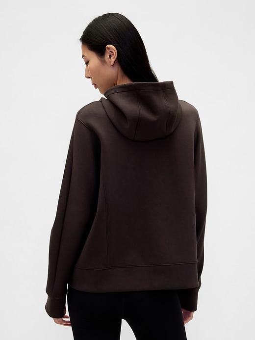 sweat à capuche oversize gapfit à fermeture éclair quart de tour