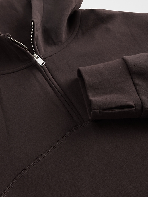 sweat à capuche oversize gapfit à fermeture éclair quart de tour