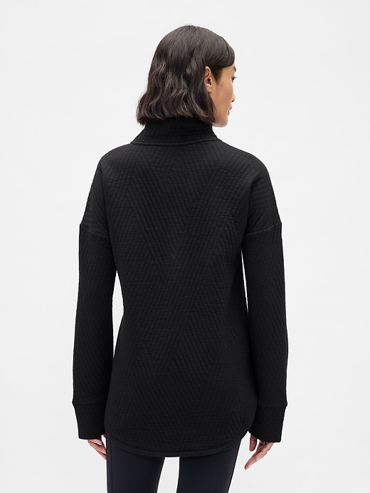 pull gapfit matelassé jacquard à demi-zip