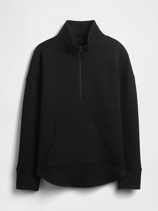 pull gapfit matelassé jacquard à demi-zip