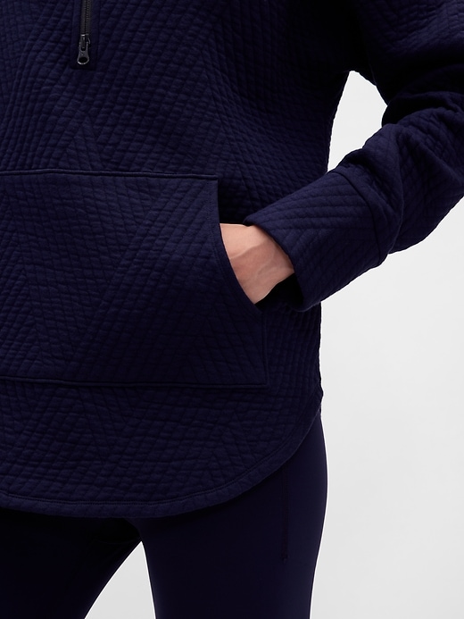pull gapfit matelassé jacquard à demi-zip