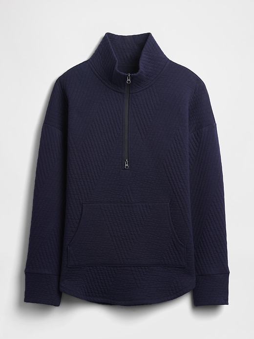 pull gapfit matelassé jacquard à demi-zip