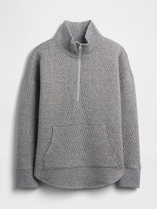 pull gapfit matelassé jacquard à demi-zip