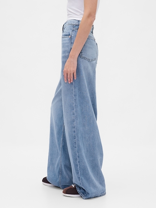 jean baggy ultra-doux taille mi-haute