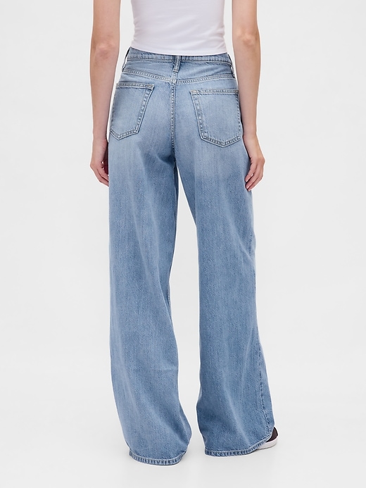jean baggy ultra-doux taille mi-haute