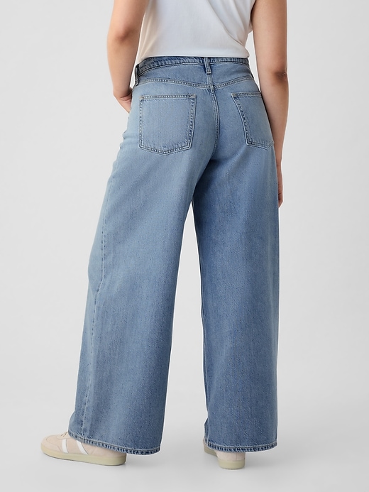 jean baggy ultra-doux taille mi-haute