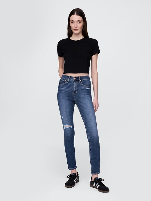 jean skinny taille haute
