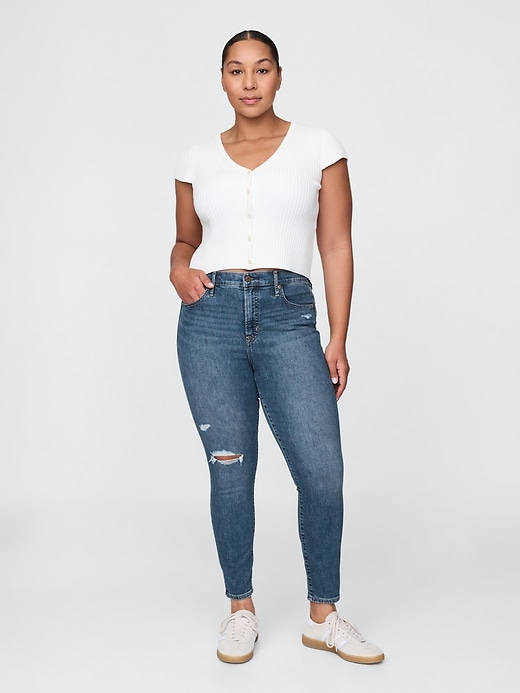 jean skinny taille haute