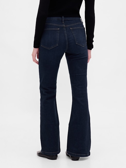 jean évasé taille haute années 70
