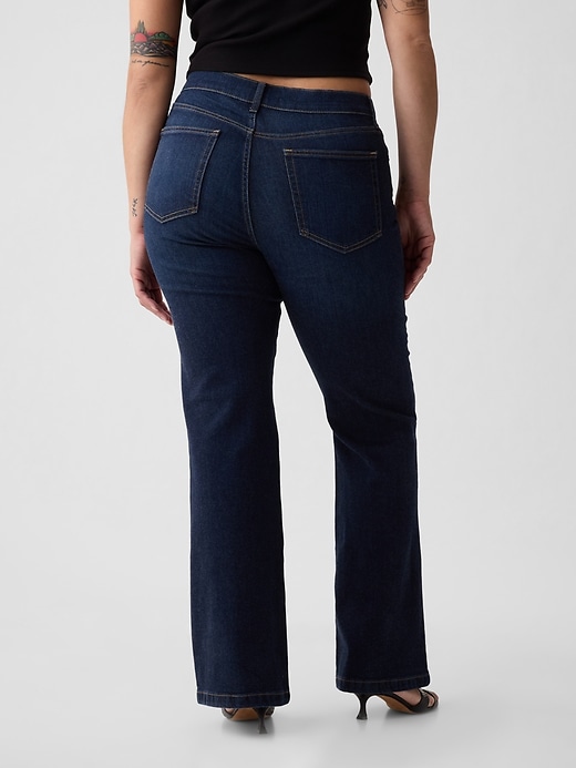 jean évasé taille haute années 70