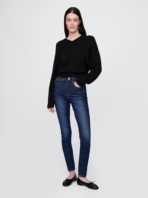 jean skinny taille haute
