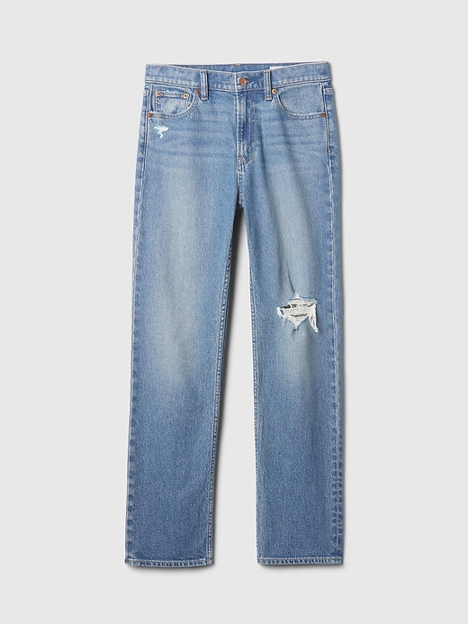 jean slim droit taille haute années 90