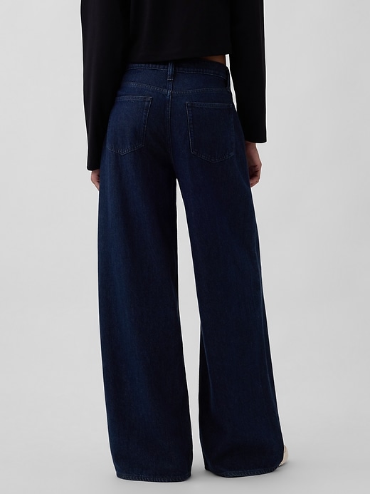 jean baggy ultra-doux taille mi-haute