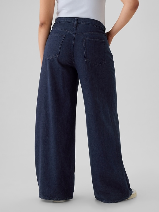 jean baggy ultra-doux taille mi-haute