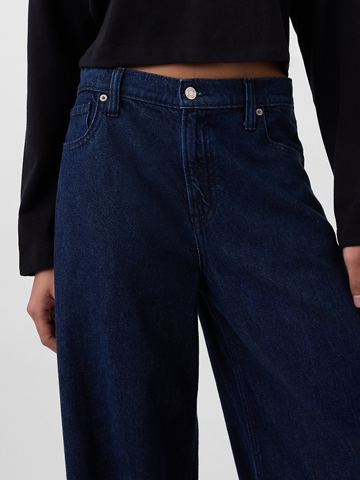 jean baggy ultra-doux taille mi-haute