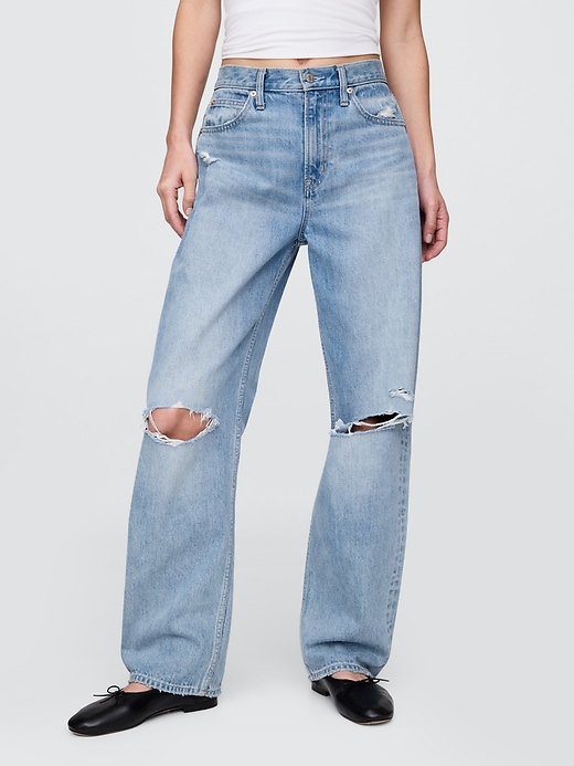 jeans taille haute