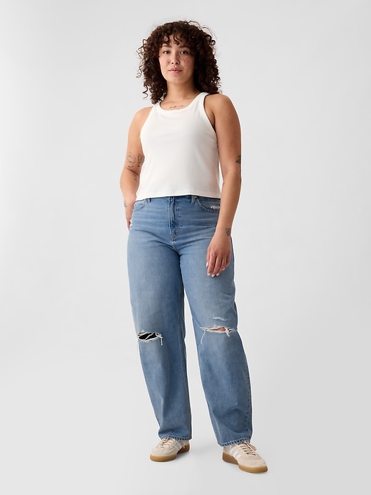 jeans taille haute