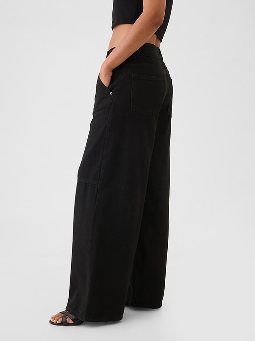 jean baggy ultra-doux taille mi-haute