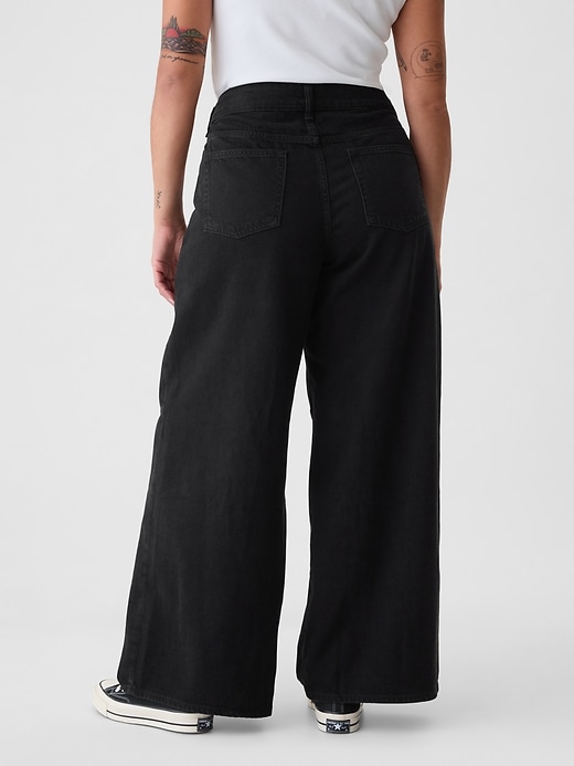 jean baggy ultra-doux taille mi-haute