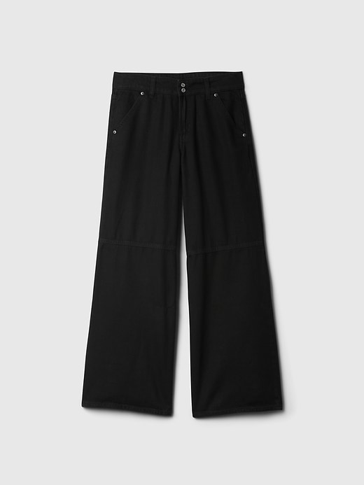 jean baggy ultra-doux taille mi-haute