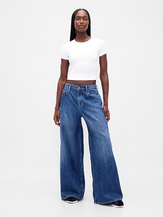jean taille basse extra large