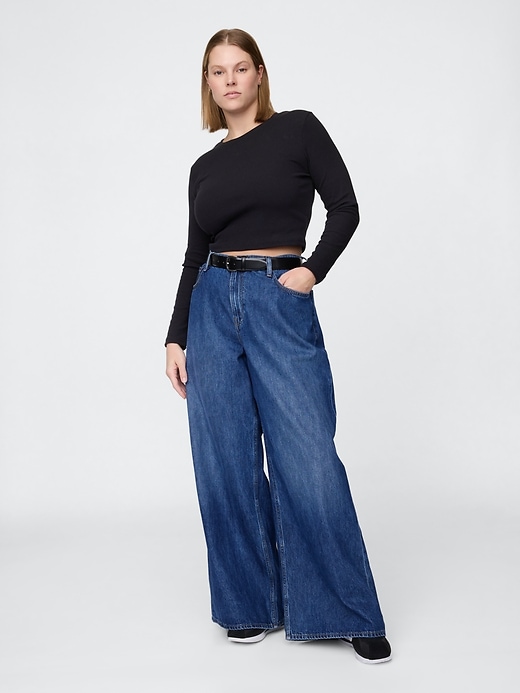 jean taille basse extra large
