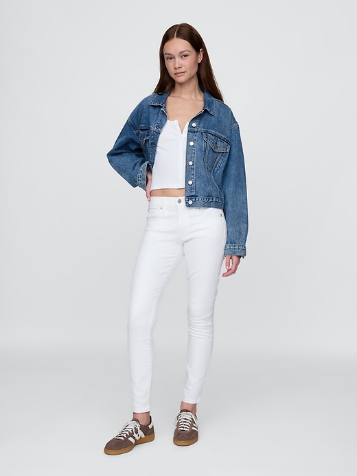 jean skinny taille mi-haute