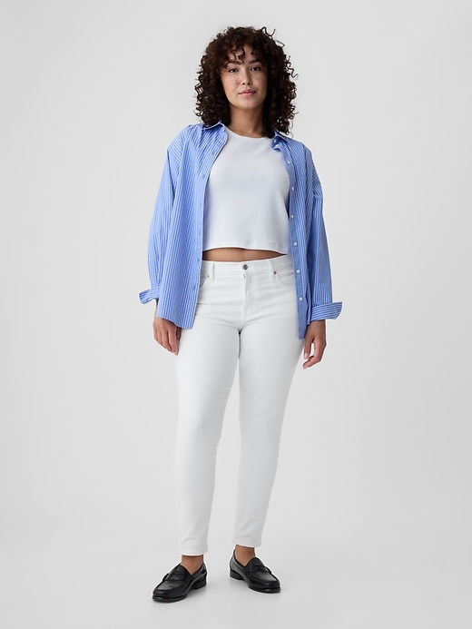 jean skinny taille mi-haute
