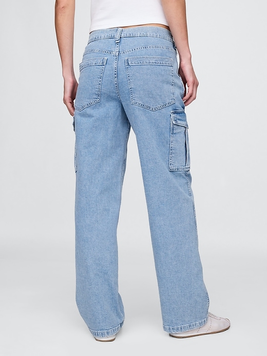 jean cargo ample taille mi-haute années 90