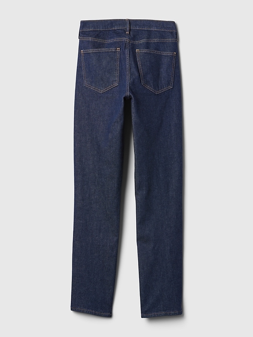 jean slim vintage taille mi-haute