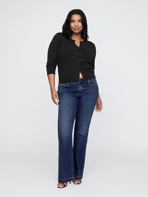 jeans taille basse longs et fins