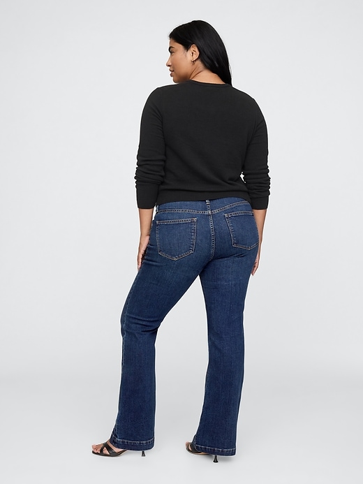 jeans taille basse longs et fins