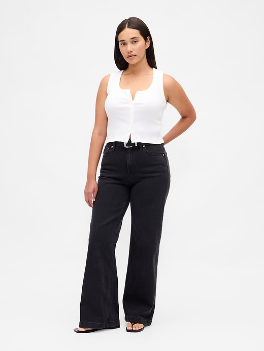 jean large taille haute curvy stride