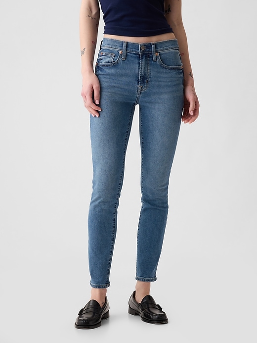 jean skinny taille mi-haute