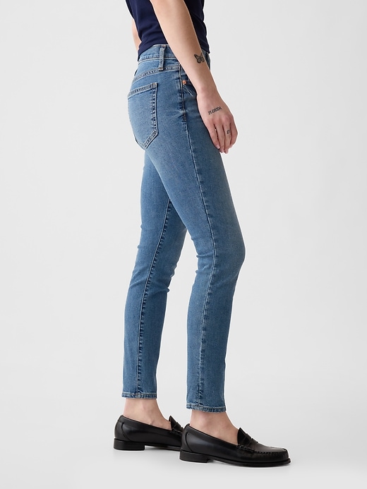 jean skinny taille mi-haute