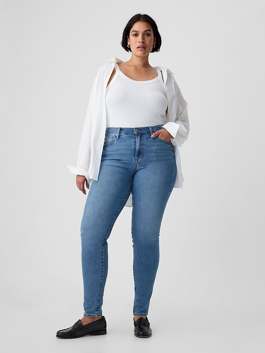 jean skinny taille mi-haute