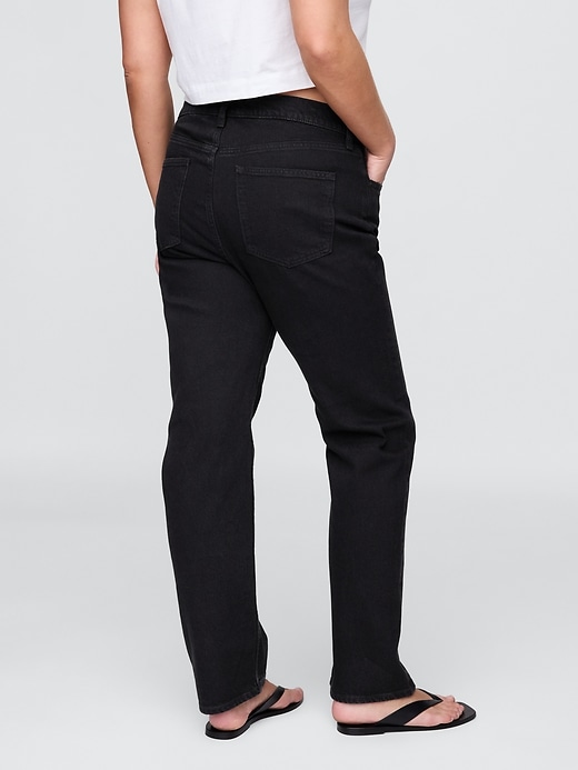 jean slim droit taille haute années 90